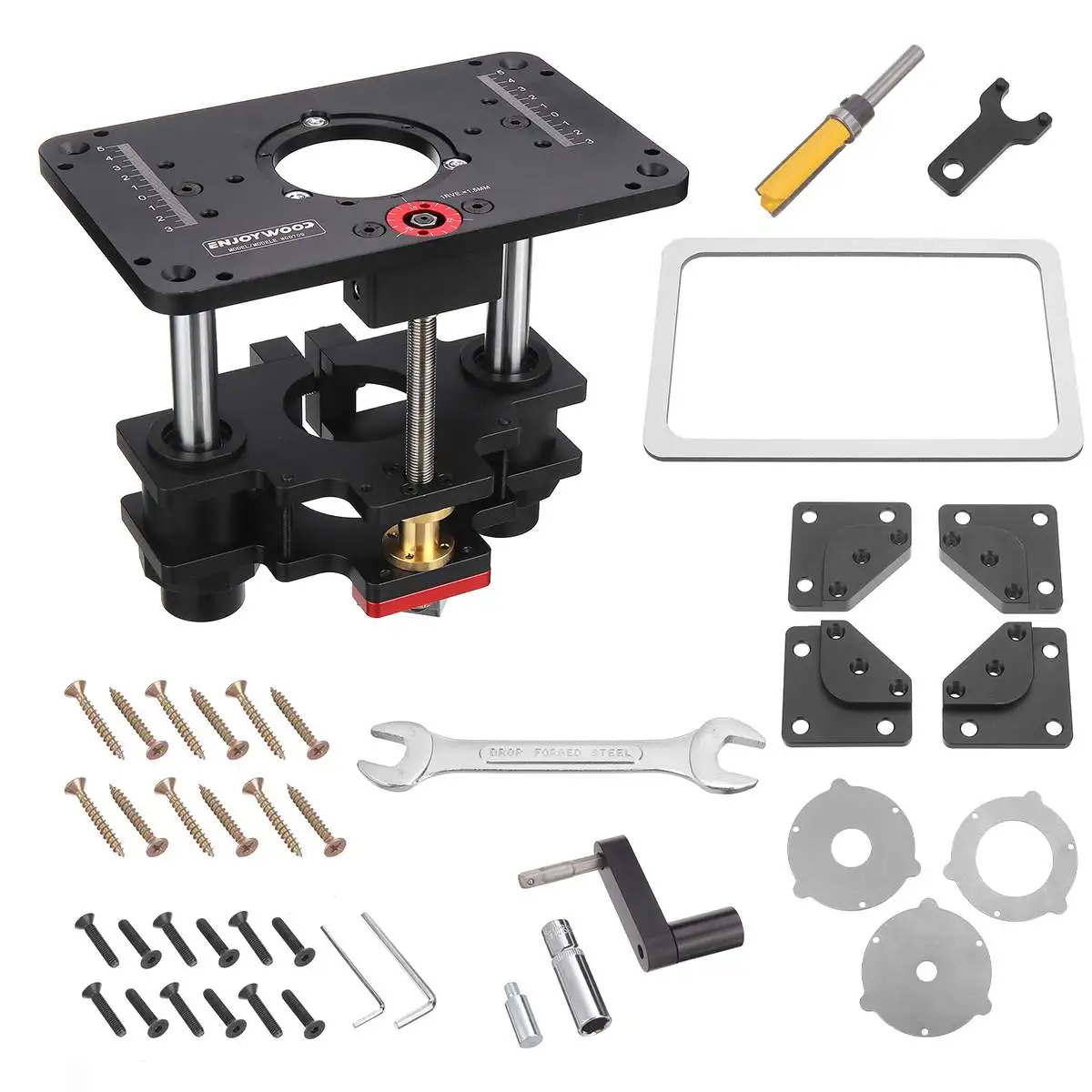 ENJOYWOOD GD7 PRO Router Lift for 65mm 69mm Wood Router Table Set Up Lift with Plate Precision Woodworking Tool