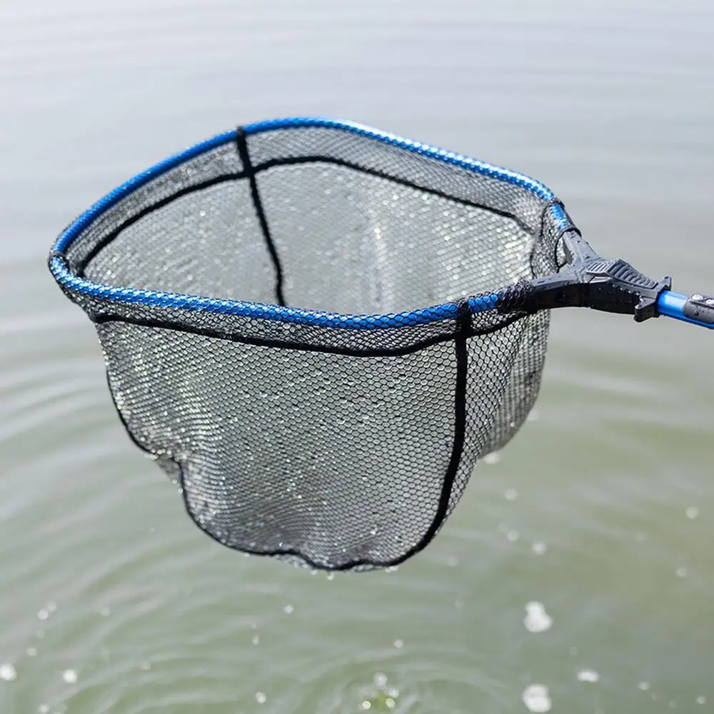 Folding Fishing Net Retractable Foldable Fishing Net Aluminum Alloy Fishing Gear Portable Fishing Landing Net Fishing Tackle