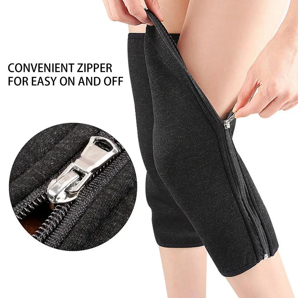Women Men Winter Knee Warmers Fleece Lined Knee Sleeve Soft Knee Pads Cashmere Thickened Wool Knee Pads For Joint