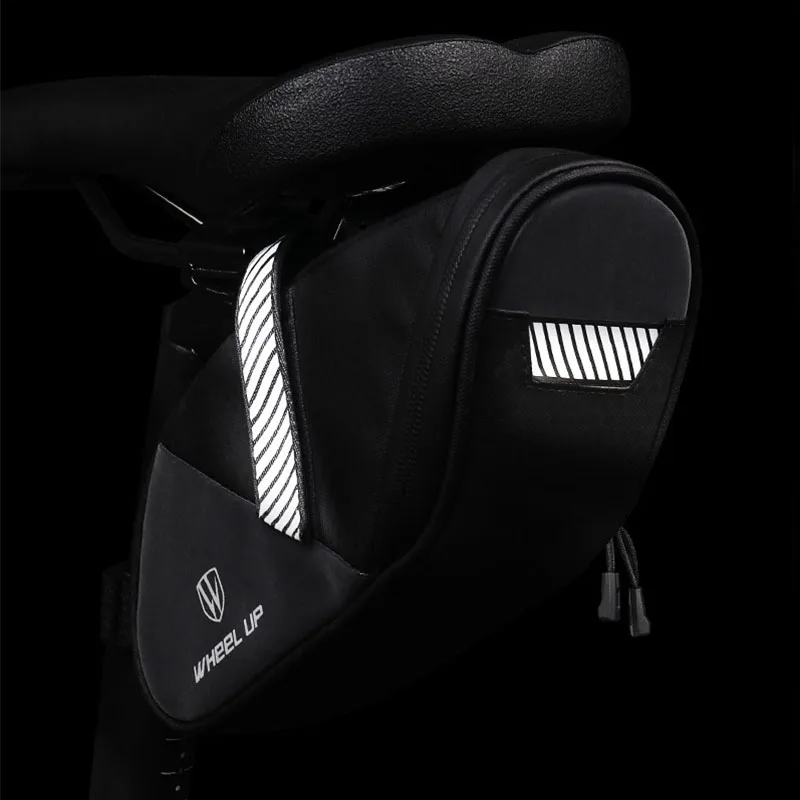 1PC 1.5-2L Black Bicycle Bag Mountain Bike Tool Tail Bag Cushion Saddle Bag Riding Cyling Equipment
