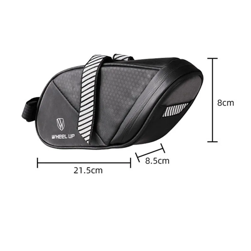 1PC 1.5-2L Black Bicycle Bag Mountain Bike Tool Tail Bag Cushion Saddle Bag Riding Cyling Equipment