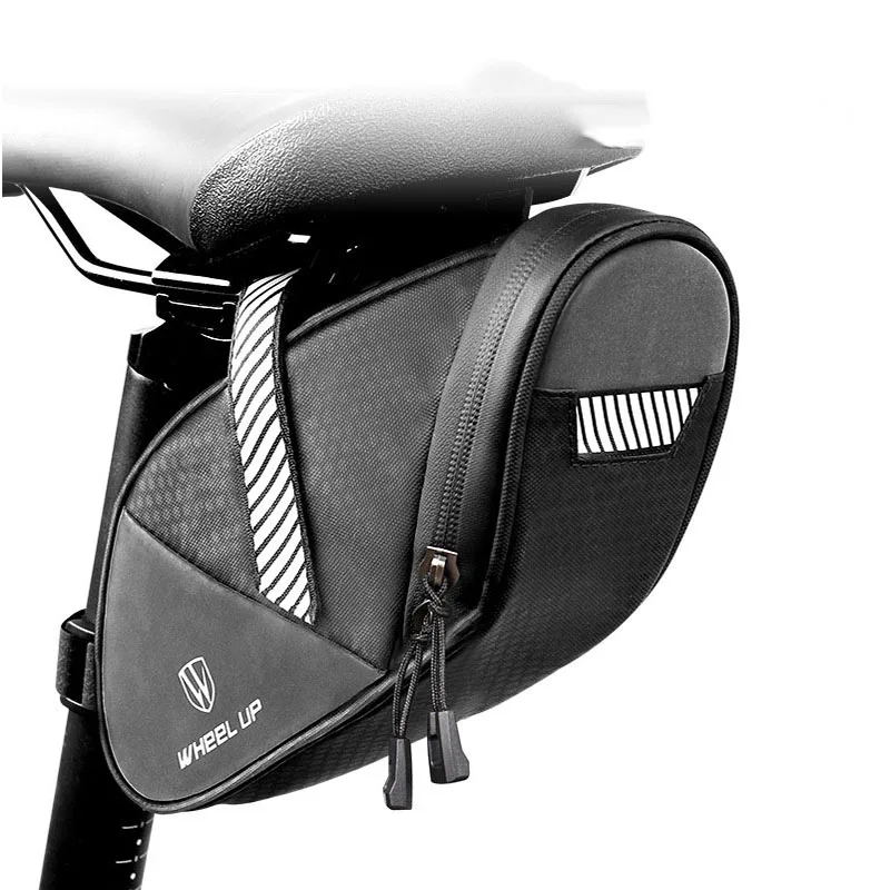 1PC 1.5-2L Black Bicycle Bag Mountain Bike Tool Tail Bag Cushion Saddle Bag Riding Cyling Equipment