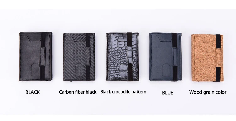Zciti PU Leather Wallet Multifunctional Men Clutch Carbon Fiber Card Holder RFID Blocking Case Metal Box Female Bag Card Holder