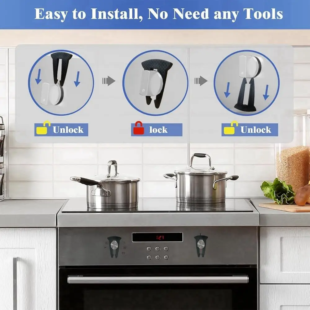 Stove Safety Knob Covers 5 Pieces Oven Knob Covers For Child Safety Silicone Stove Guard Cooktop Protector Prevent Accidental