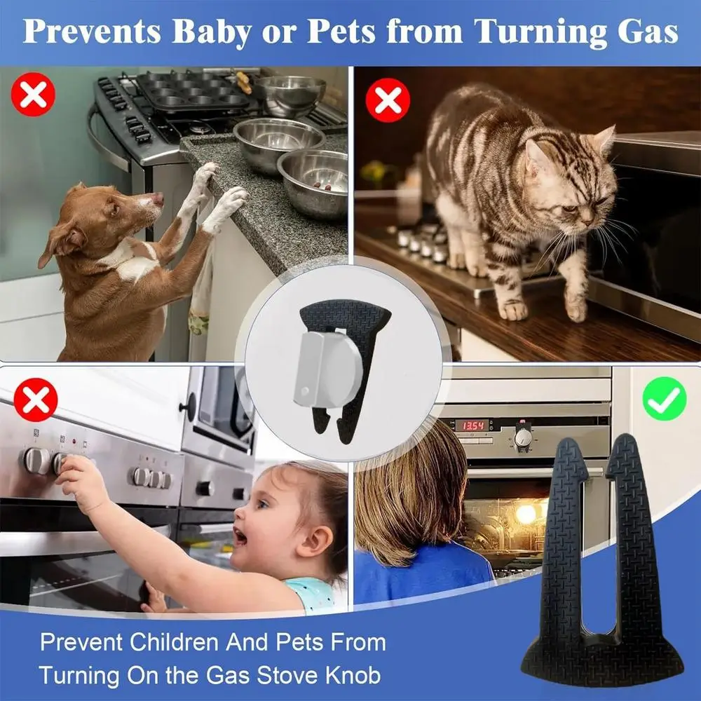 Stove Safety Knob Covers 5 Pieces Oven Knob Covers For Child Safety Silicone Stove Guard Cooktop Protector Prevent Accidental