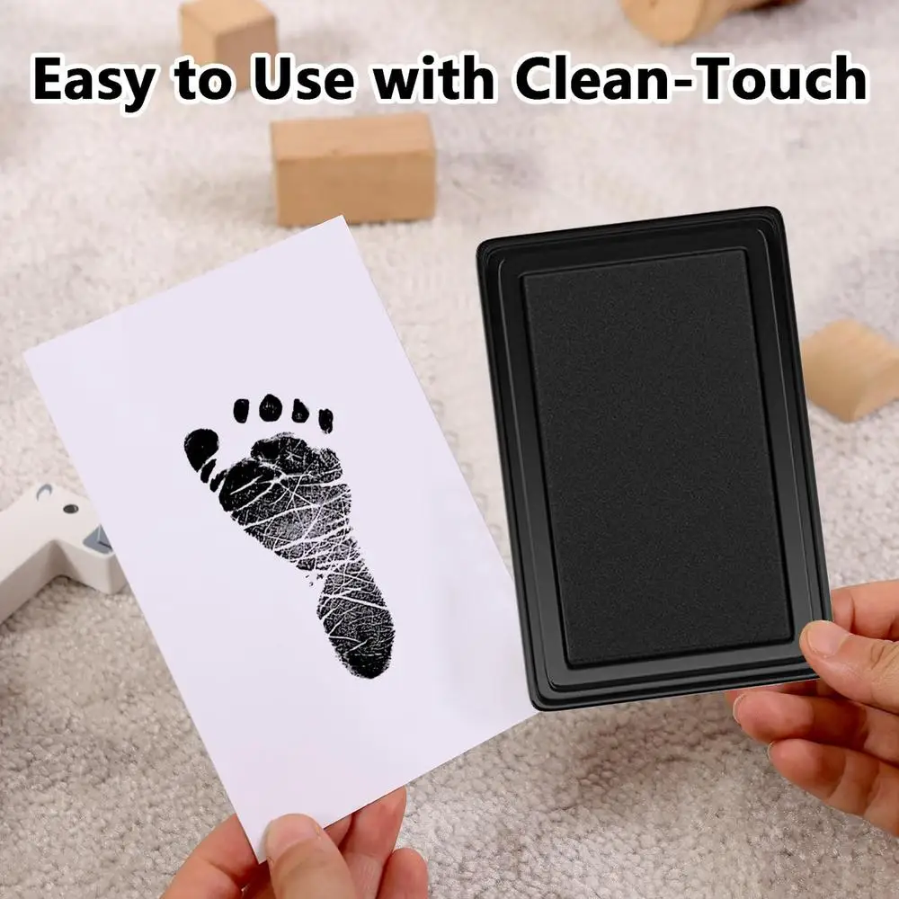 Ink Pad For Baby Hand And Footprints Long Lasting Baby Foot Printing Kit Safe Handprint Tool Pet Feet Stamp Keepsake For