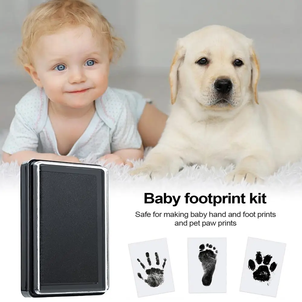 Ink Pad For Baby Hand And Footprints Long Lasting Baby Foot Printing Kit Safe Handprint Tool Pet Feet Stamp Keepsake For