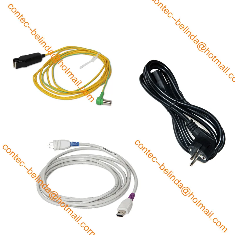 CONTEC ECG100G Single Channel Elektrokardiograph EKG Machine Monitor Cable Portable + Printer
