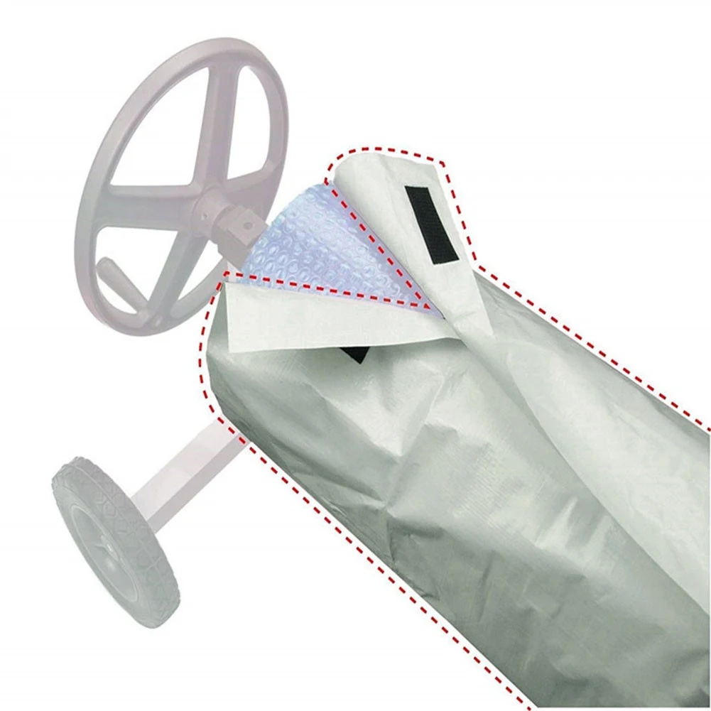 550X96cm Swimming Pool Cover Outdoor Waterproof UV Protective Pool Solar Roller Reel Protective Cover Solar Blanket Pool Tool