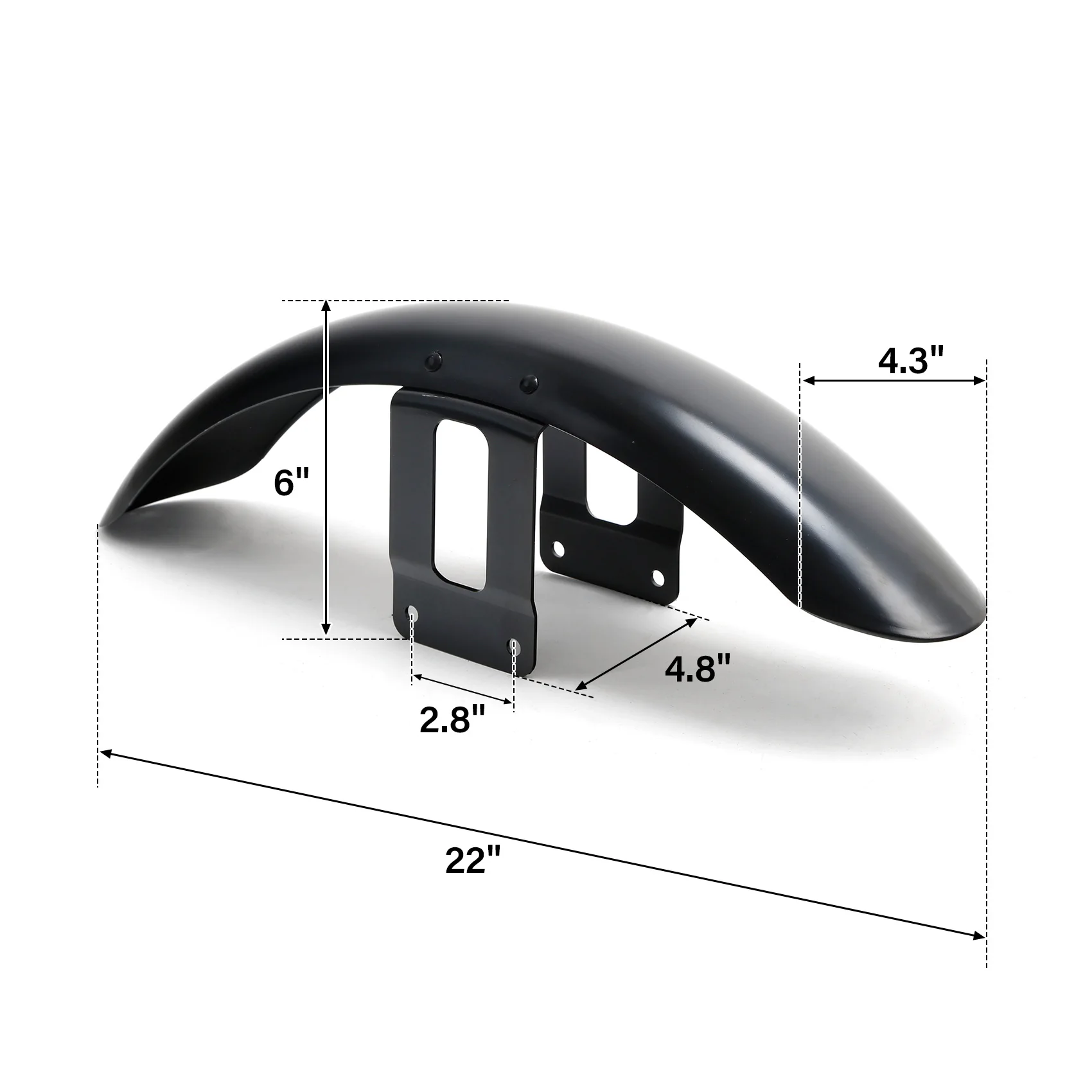 Iron Front Fender Mudguard Cover For Harley Sportster XL 883 1200 Motorcycle