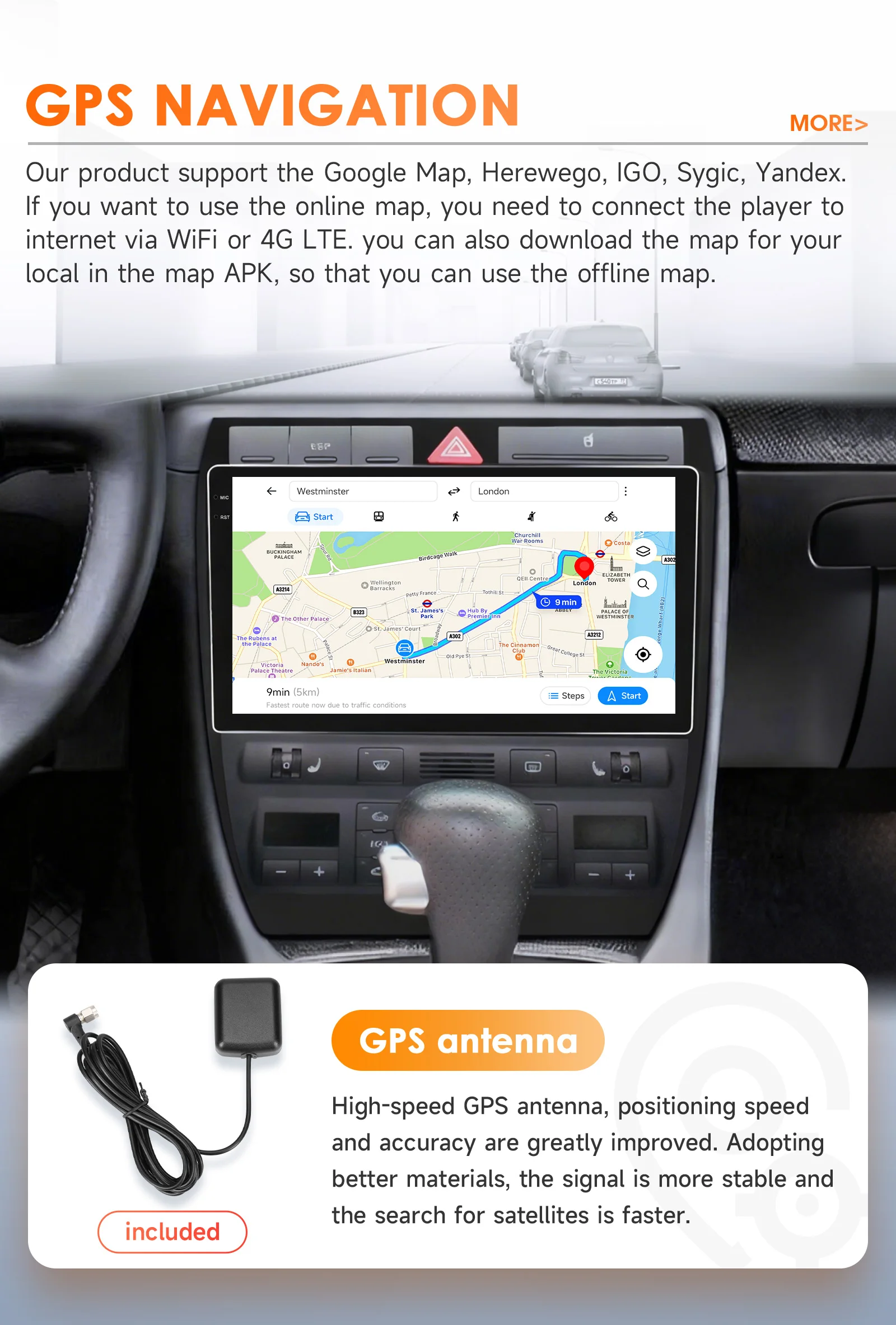 Hizpo 8G 128G Car Radio Carplay For Audi A6 C5 2 RS6 S6 1997 - 2004 GPS 1280*720P Android 13 Auto 2din Multimedia Player Stereo