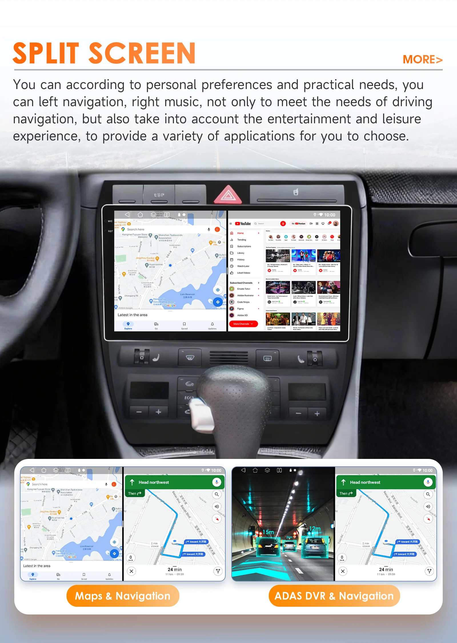 Hizpo 8G 128G Car Radio Carplay For Audi A6 C5 2 RS6 S6 1997 - 2004 GPS 1280*720P Android 13 Auto 2din Multimedia Player Stereo