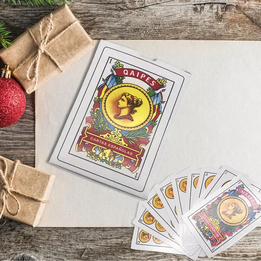 50 Cards Deck Spanish Playing Cards Magic Props Family Party Board Game Poker Cards Game
