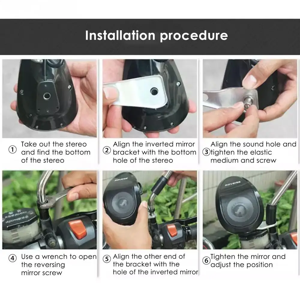 12V Portable B luetooth Speaker For Motorcycle Wireless Bicycle Speaker With Loud Sound B luetooth 5.0 Waterproof Outdoor Speake