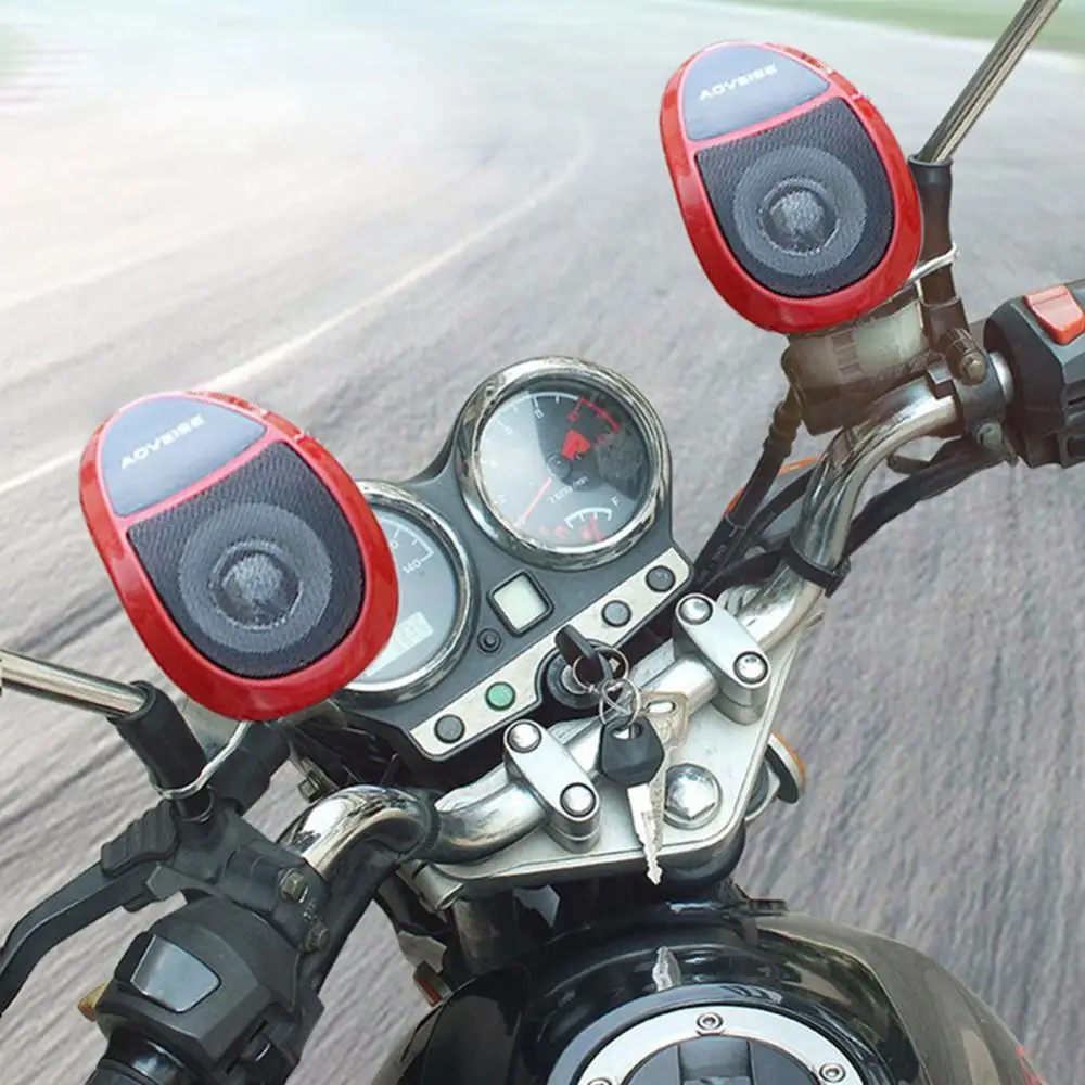 12V Portable B luetooth Speaker For Motorcycle Wireless Bicycle Speaker With Loud Sound B luetooth 5.0 Waterproof Outdoor Speake