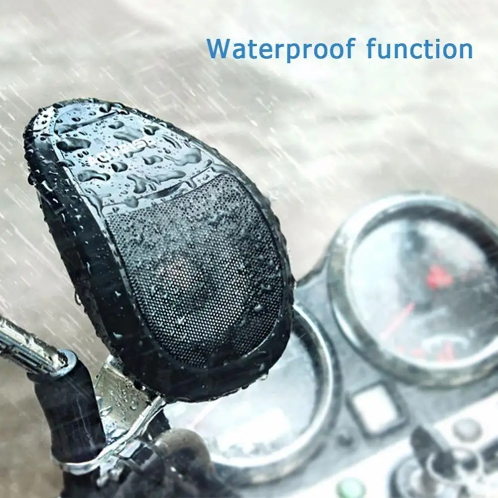 12V Portable B luetooth Speaker For Motorcycle Wireless Bicycle Speaker With Loud Sound B luetooth 5.0 Waterproof Outdoor Speake