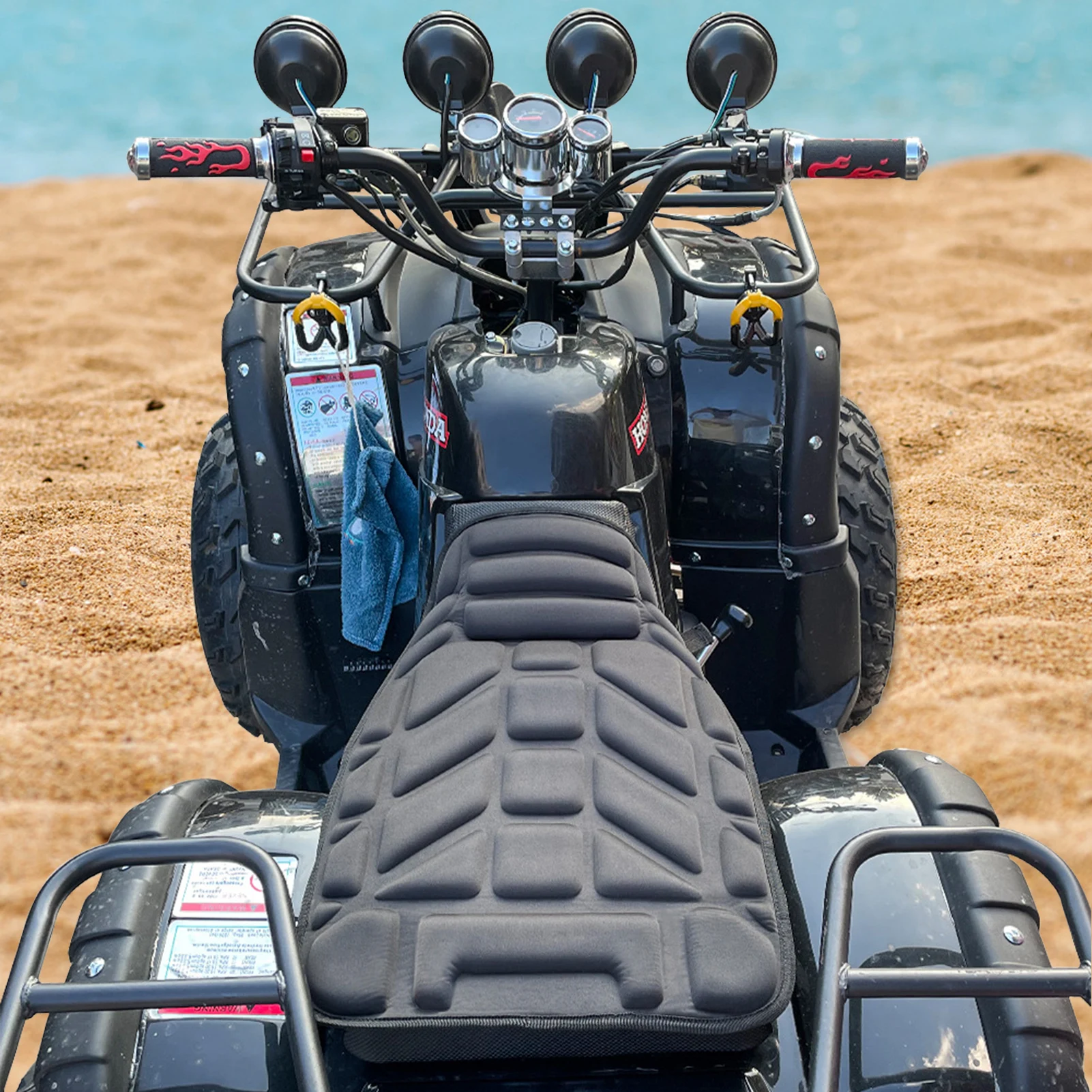 Motorcycle Seat Cushion Off-Road Motorcycle Seat Cover Pressure Relief Seat Cushion For ATV Off-Road Motorcycles Shock
