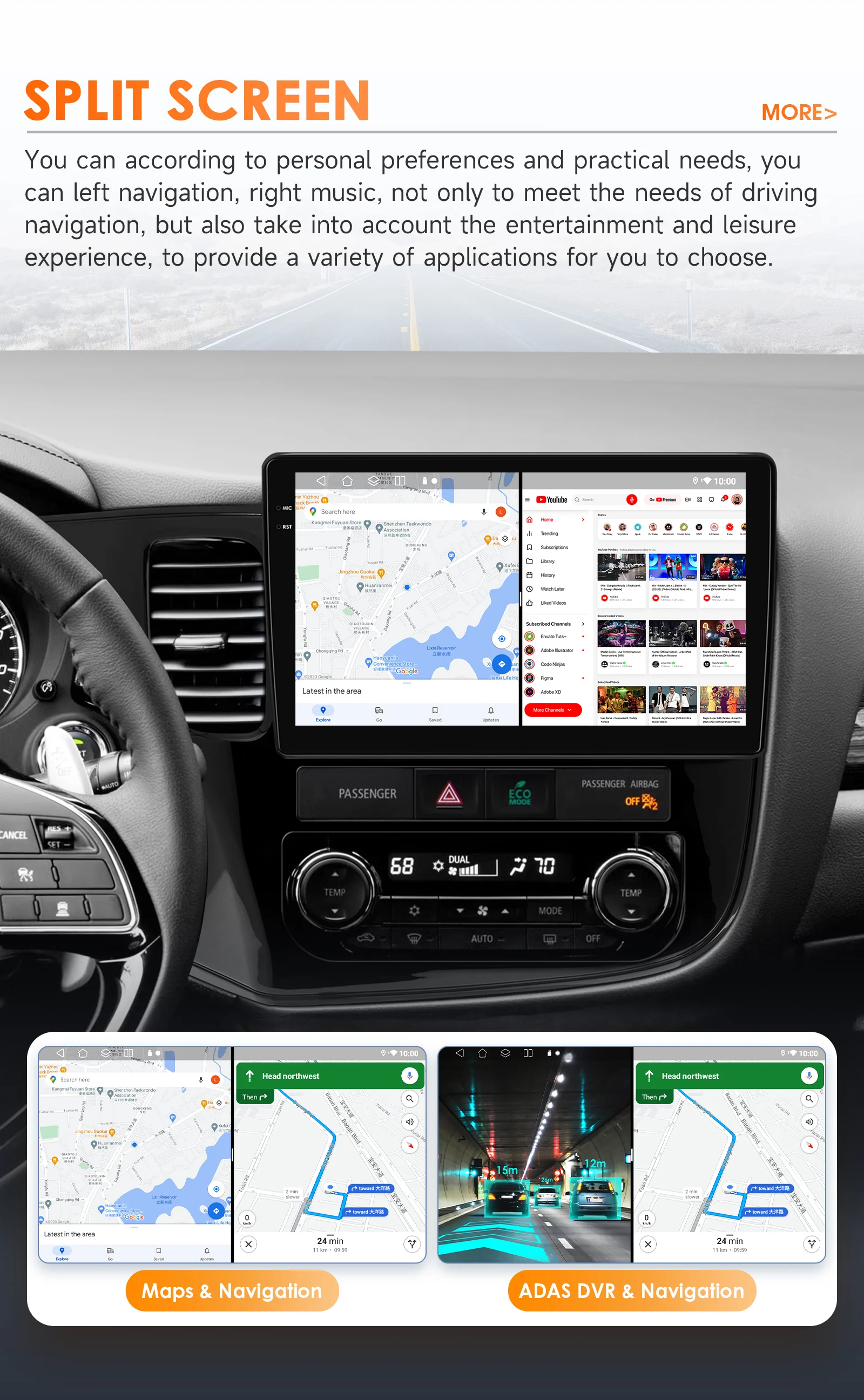 6115 Android 12 Autoradio dsp Carplay For Mitsubishi Outlander 3 GF0W GG0W 2012-2018 Multimedia Video Player GPS Stereo 2din 4G