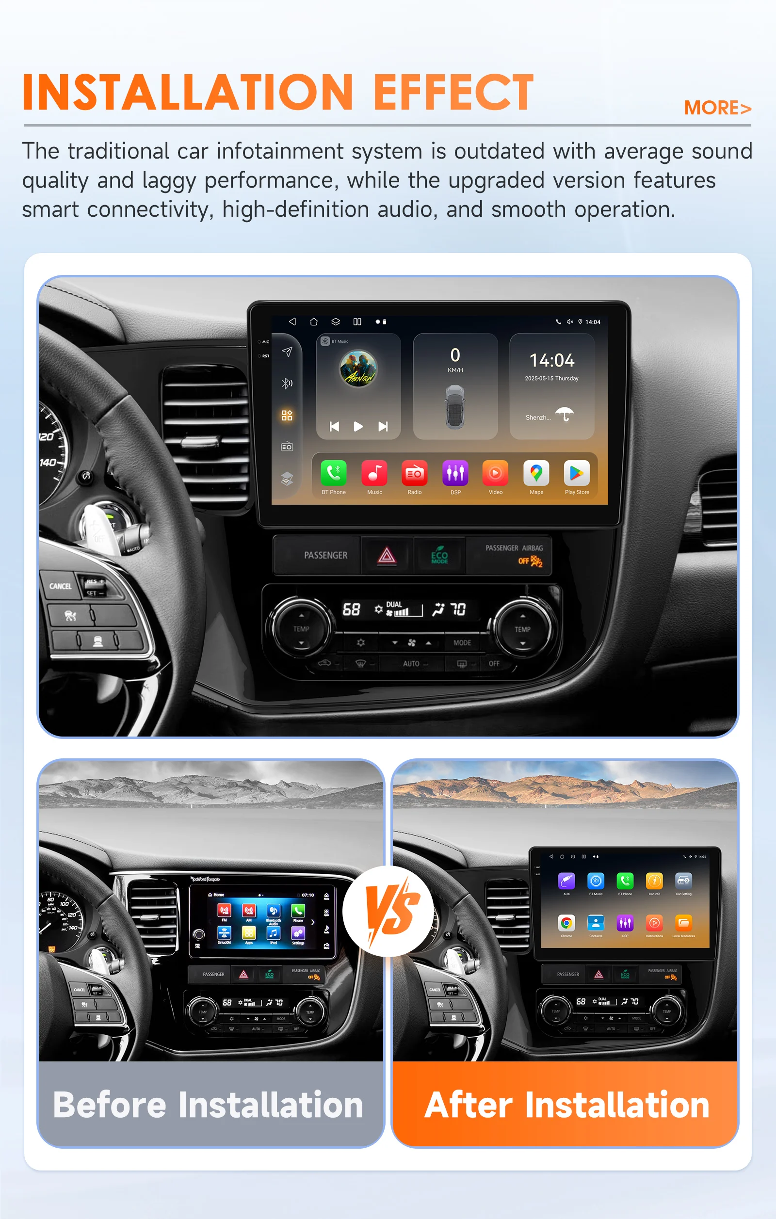 6115 Android 12 Autoradio dsp Carplay For Mitsubishi Outlander 3 GF0W GG0W 2012-2018 Multimedia Video Player GPS Stereo 2din 4G