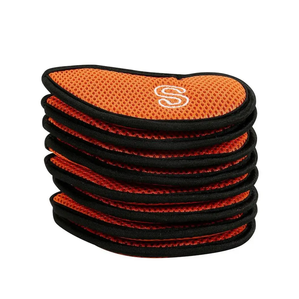 10pcs Golf Head Covers Golf Iron Headcover 3 4 5 6 7 8 9 S A P Golf Putter Club Headcovers Protector Golf Accessories Supplies