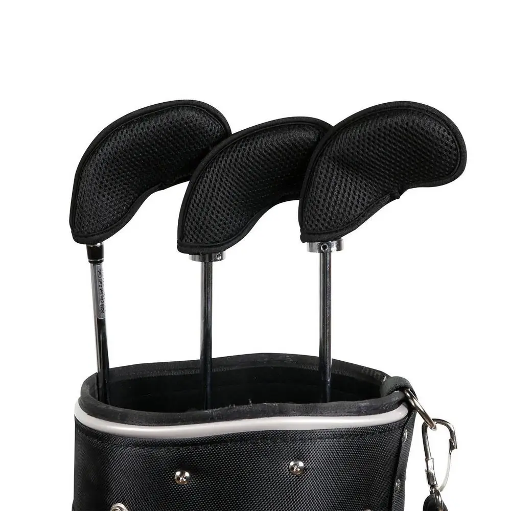 10pcs Golf Head Covers Golf Iron Headcover 3 4 5 6 7 8 9 S A P Golf Putter Club Headcovers Protector Golf Accessories Supplies