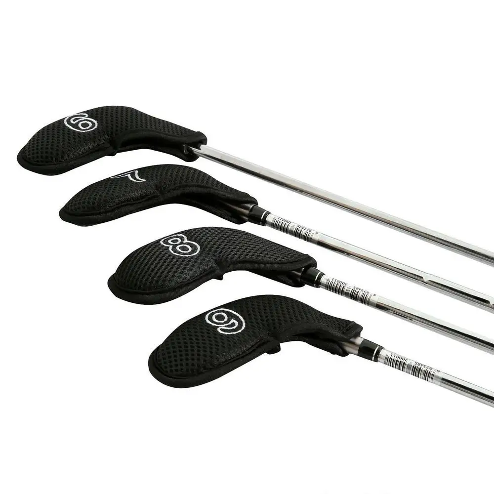 10pcs Golf Head Covers Golf Iron Headcover 3 4 5 6 7 8 9 S A P Golf Putter Club Headcovers Protector Golf Accessories Supplies