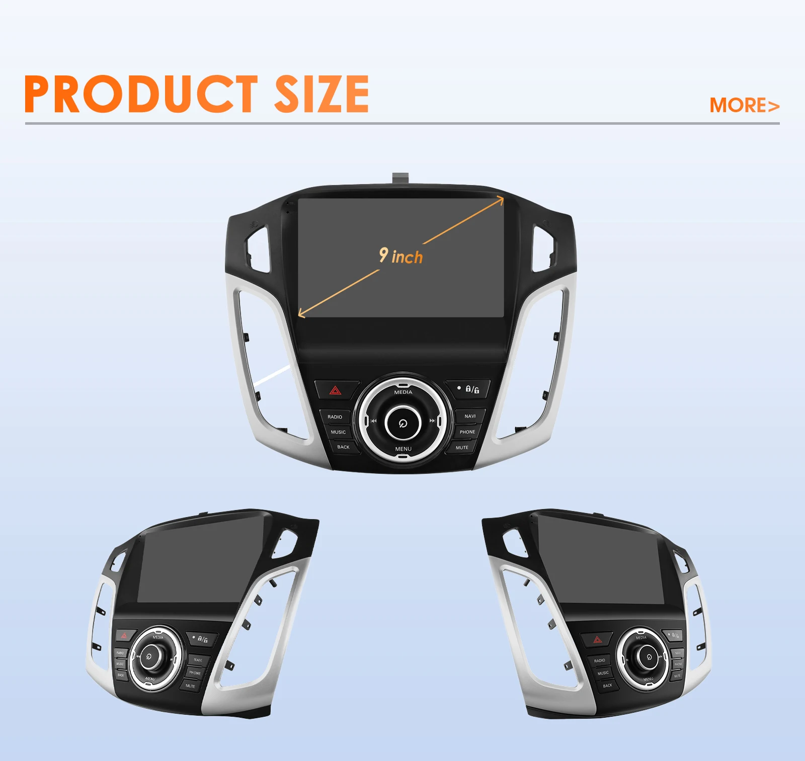 2din 360 Camera Android Car radio for Ford Focus 3 MK 3 2011 - 2017 Multimedia Video player GPS navigation Stereo 6115 Autoradio