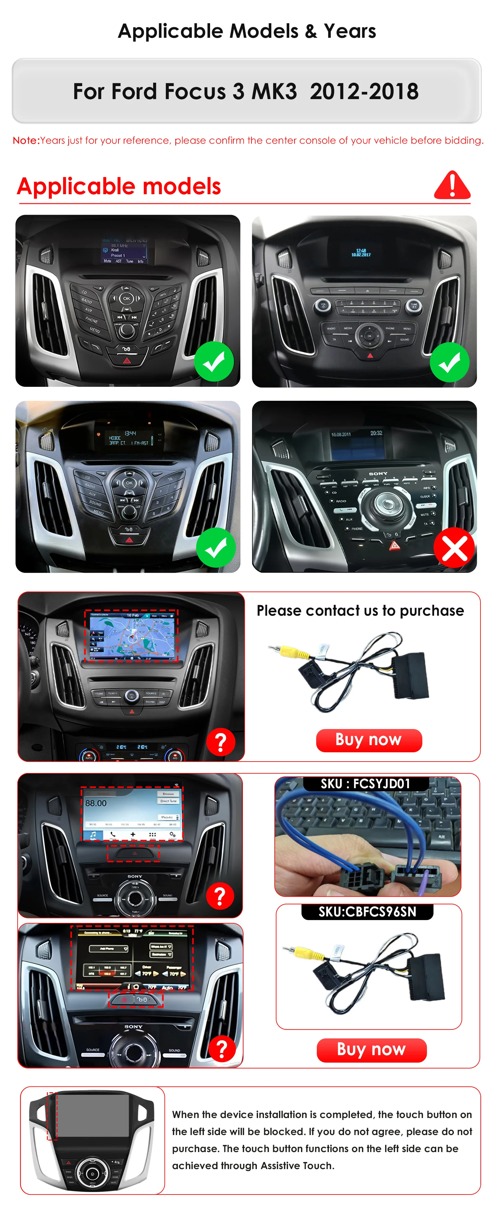2din 360 Camera Android Car radio for Ford Focus 3 MK 3 2011 - 2017 Multimedia Video player GPS navigation Stereo 6115 Autoradio