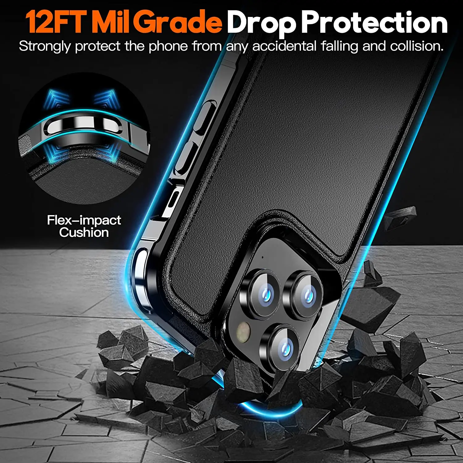Magnetic Case for iPhone 14 13 Pro Max Case MIL-Grade Drop Tested & Compatible with MagSafe Back Anti-Fingerprint Anti-Scratch