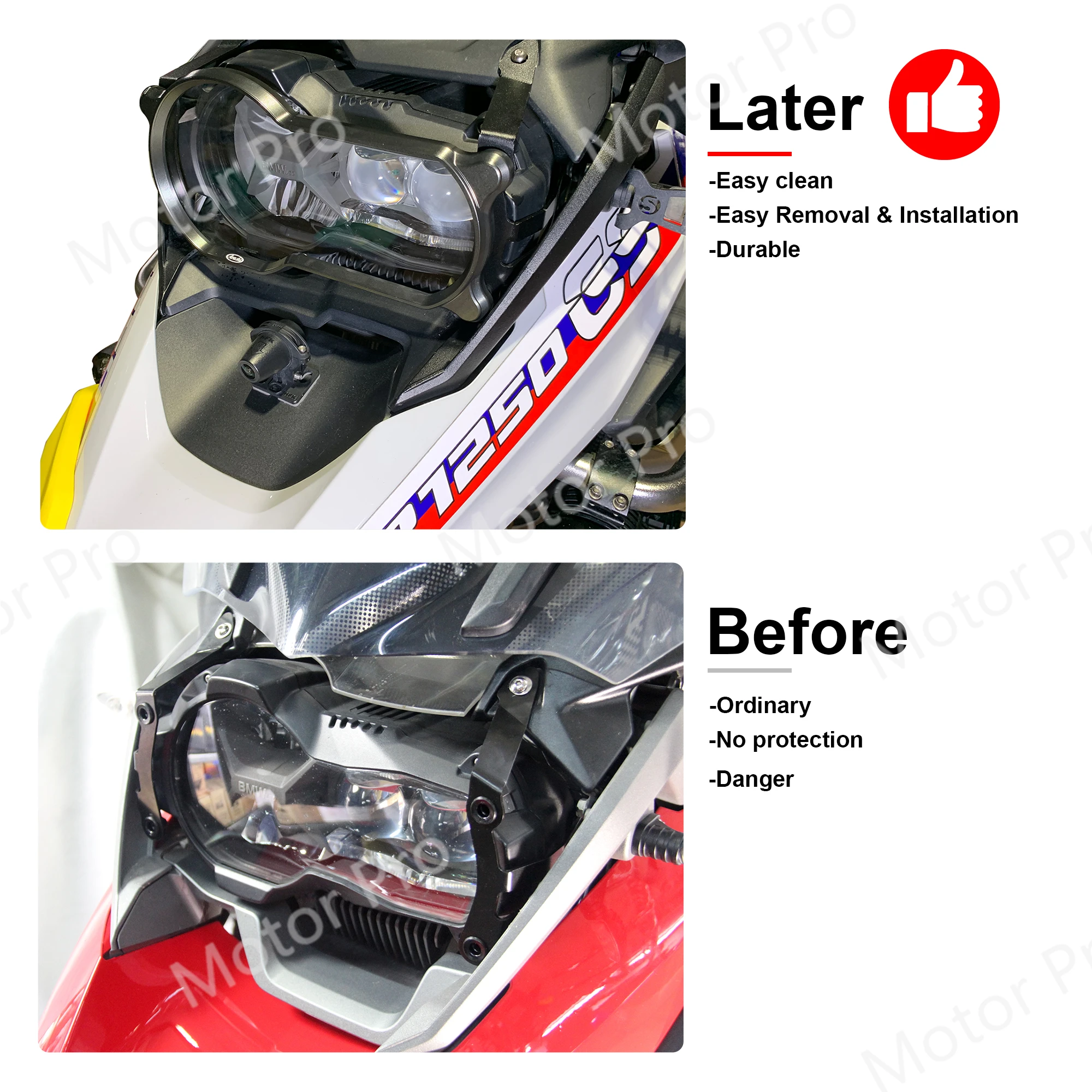 Motorcycle Headlight Cover Guard Protector For BMW R1250GS 2019 2020 2021 2022 2023 Accessories