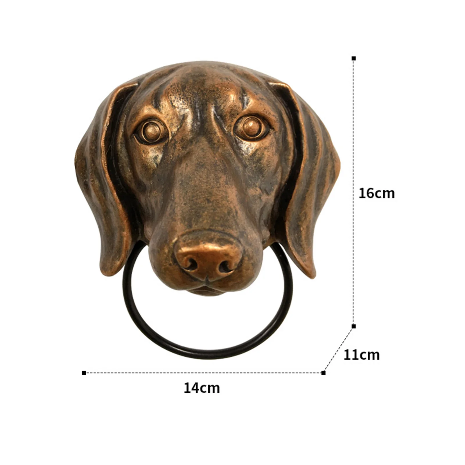 Creative Animals Head Door Knocker Retro Resin Crafts Personalized Wall Art Decoration For Front Door Heavy Gothic Door Knockers