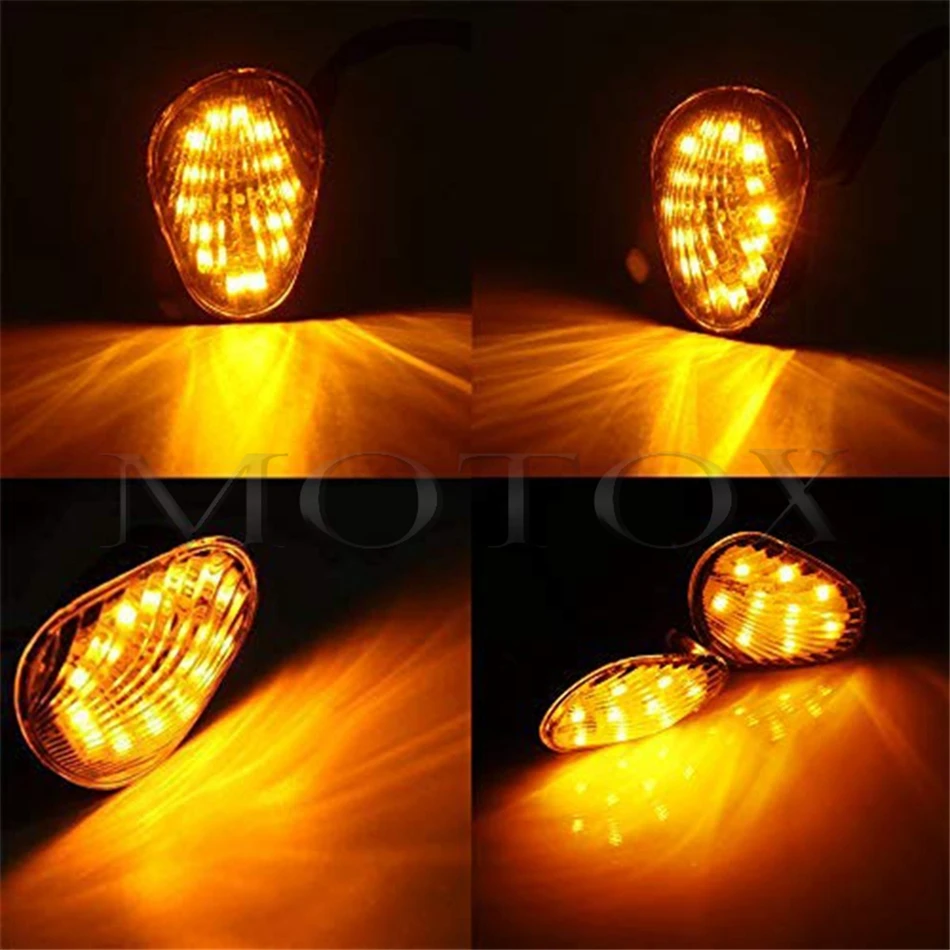 LED Flush Mount Lamp Turn Signals Indicator Light Fit For YZF R1/R3/R6/R6S TMAX MT-09 Fazer FZ1 FZ6/6R FZ8 FZ07/09 2002-2017