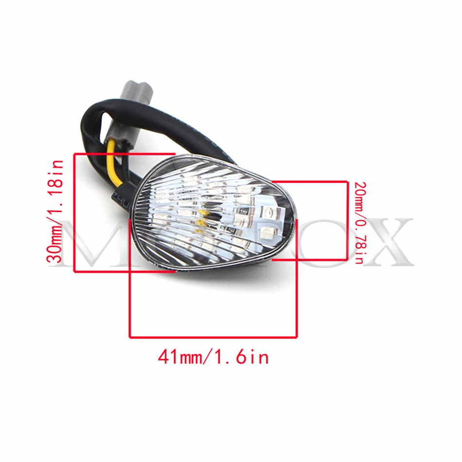 LED Flush Mount Lamp Turn Signals Indicator Light Fit For YZF R1/R3/R6/R6S TMAX MT-09 Fazer FZ1 FZ6/6R FZ8 FZ07/09 2002-2017