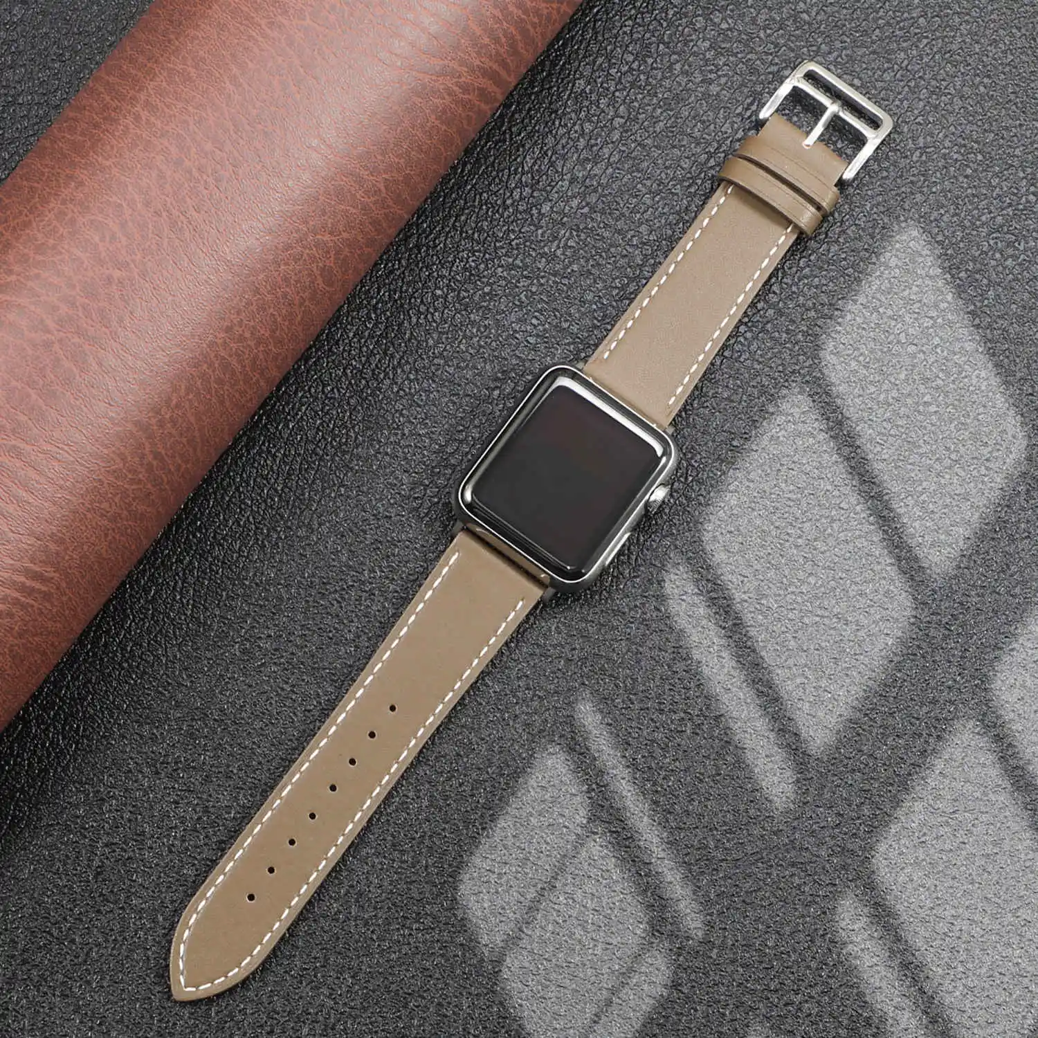 Leather strap for Apple watch band 45mm 41mm 44mm 40mm 38mm 42mm Single tour watchband bracelet correa iwatch series 7 5 4 6 se