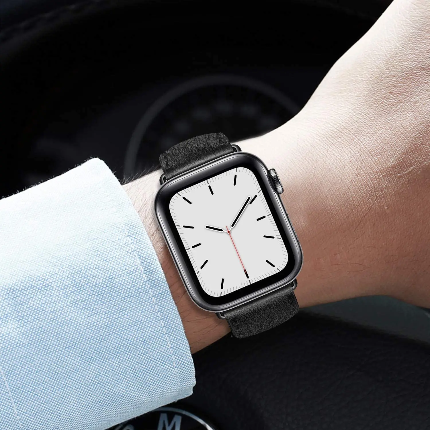 Leather strap for Apple watch band 45mm 41mm 44mm 40mm 38mm 42mm Single tour watchband bracelet correa iwatch series 7 5 4 6 se