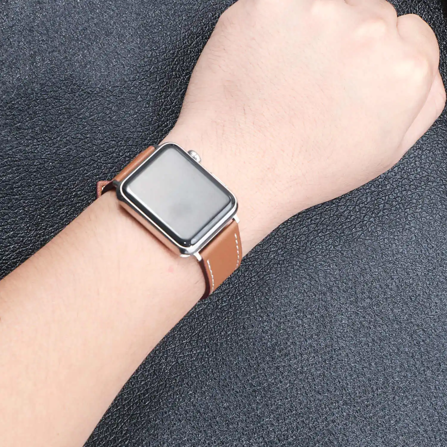 Leather strap for Apple watch band 45mm 41mm 44mm 40mm 38mm 42mm Single tour watchband bracelet correa iwatch series 7 5 4 6 se