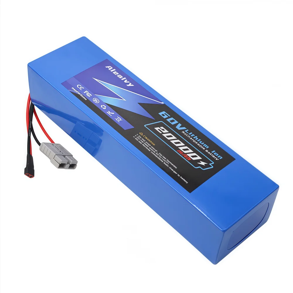 Ship from US 60V 20Ah 30Ah Electric Bike Li ion Battery Pack for 500W~3000W High Power Bicycle Scooter Motorcycle with 5A Charge