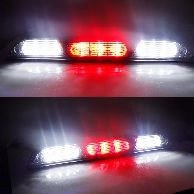 1PC For Ford F150 LED 3rd Third Brake Cargo Light Smoke High Mount Reverse Light Stop Lamps Taillight White Red 2015-2020