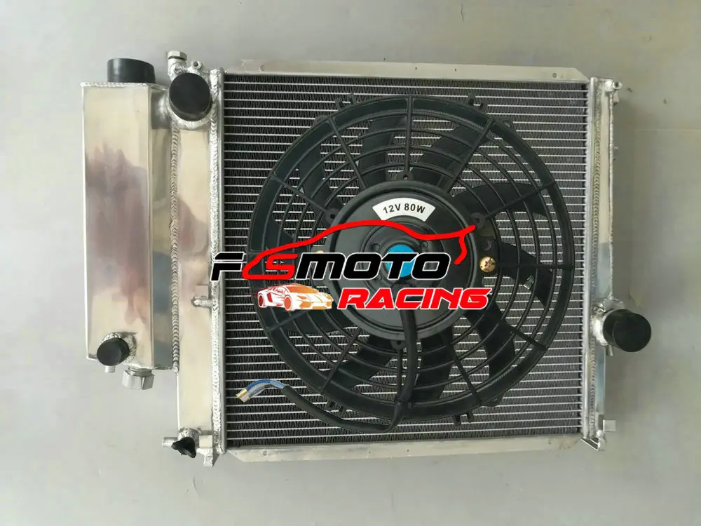 Aluminum Radiator + Fan For BMW 3 Series E36 Z3 Roadster 316/318/320/323/325/328 i/iS/Ti/iC 1.6-2.8L AC M44 M42 1987-2002