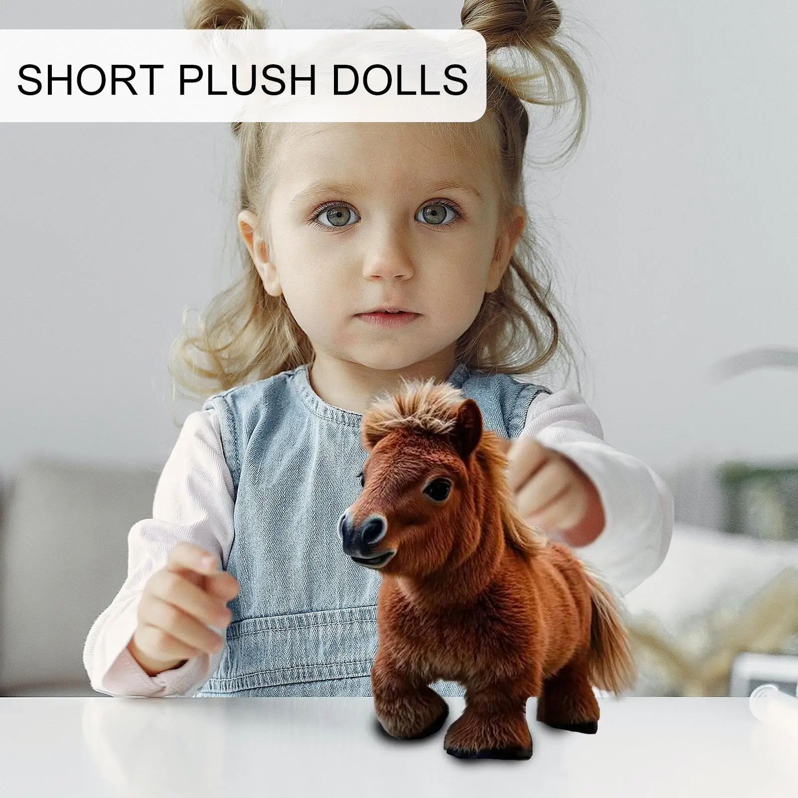 Kids Horse Toys Horse Stuffed Animal With Movement & Sounds Early Educational Toy Interactive Electronic Pet For Girls Boys