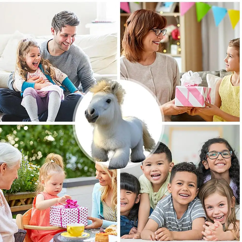 Kids Horse Toys Horse Stuffed Animal With Movement & Sounds Early Educational Toy Interactive Electronic Pet For Girls Boys