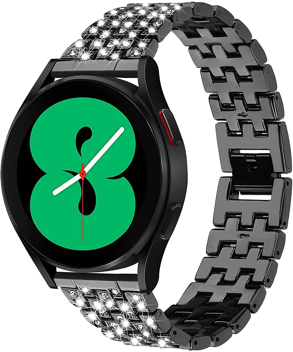 20mm 22mm Band for Samsung Galaxy Watch 4/Classic/46mm/42mm/active 2 Gear s3 Metal Diamond bracelet Galaxy watch 5 5 pro strap