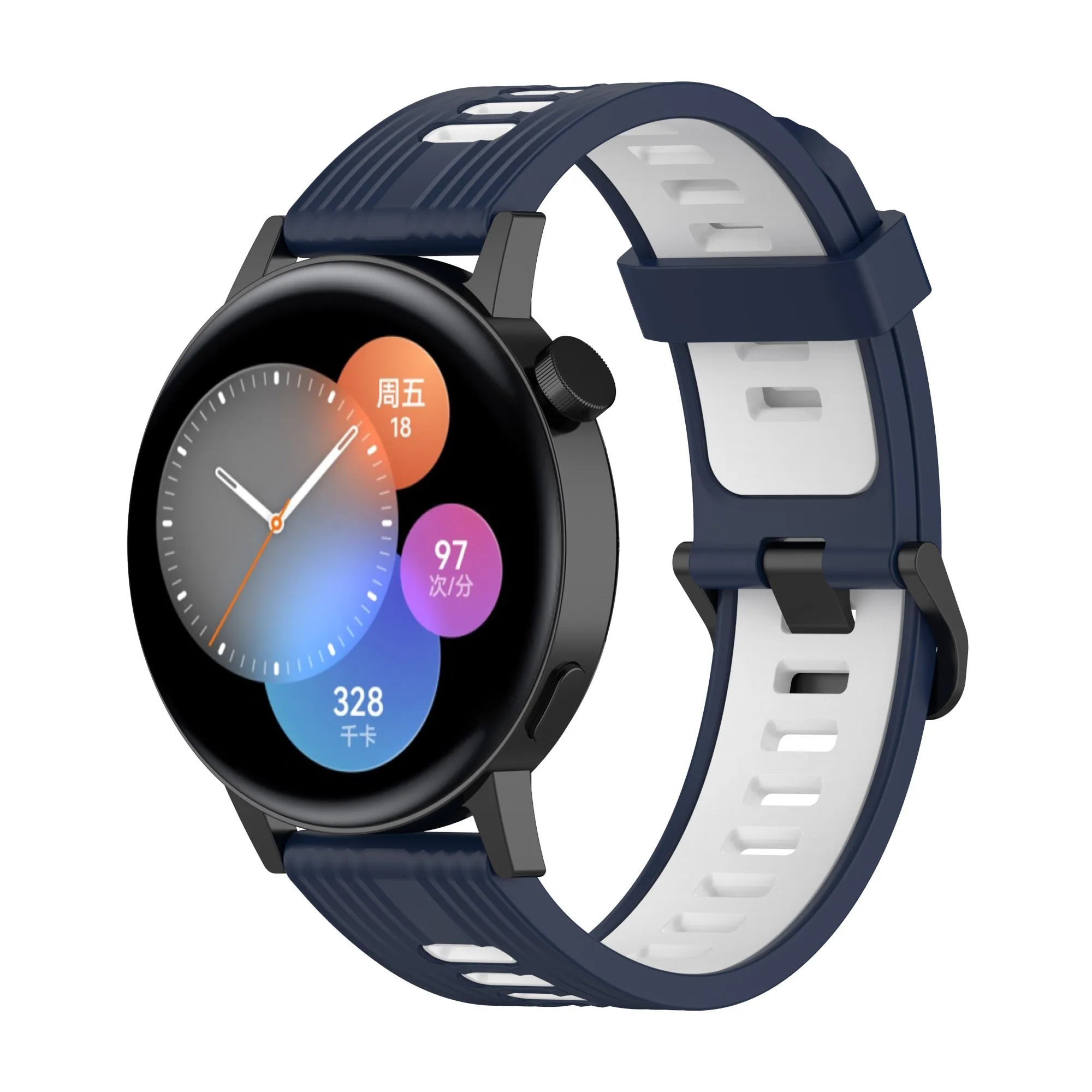 Silicone Band For HUAWEI WATCH GT 3 46mm/GT 2/Pro/Runner Quickfit bracelet Samsung Galaxy Watch 5/pro/4 6 Classic/Active 2 strap