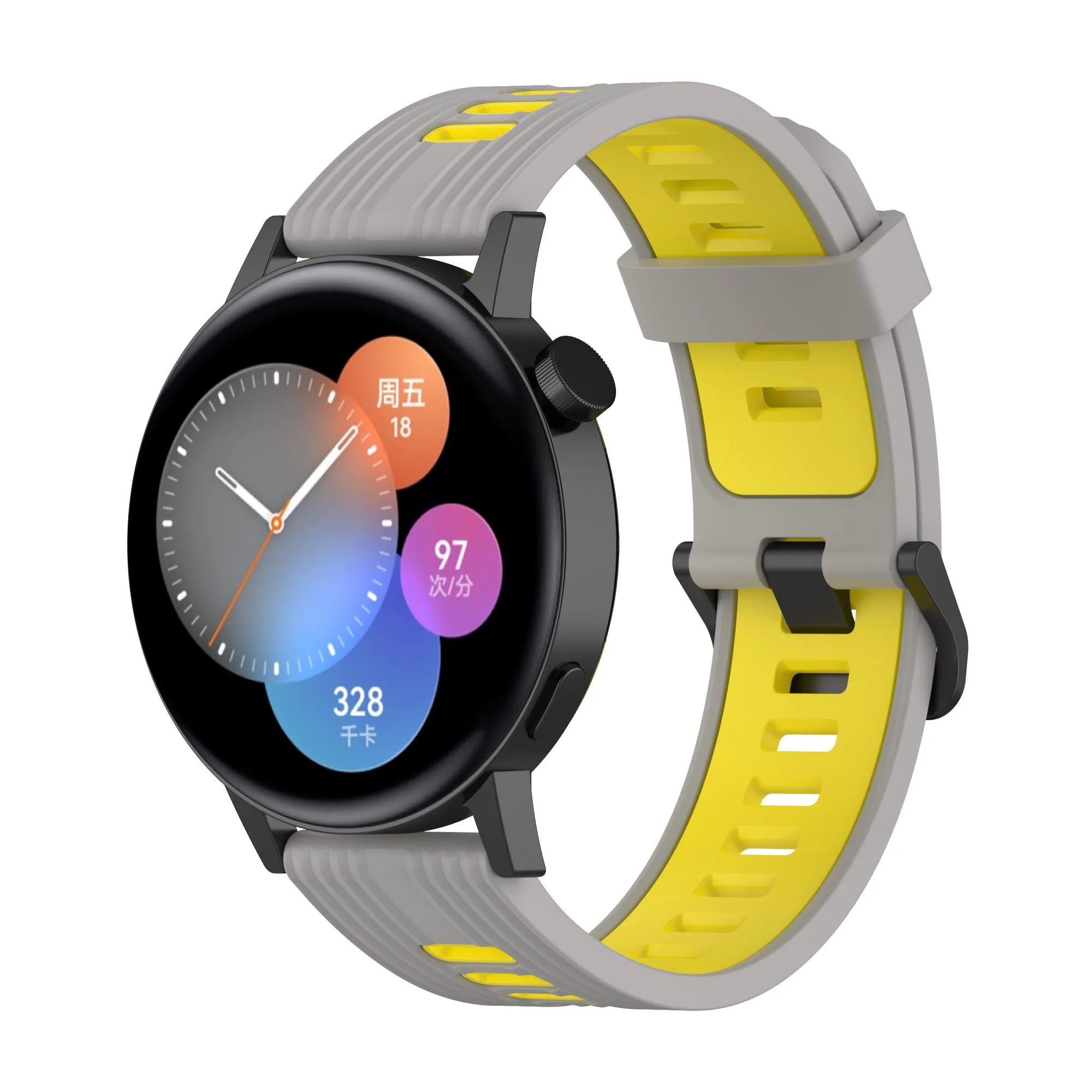 Silicone Band For HUAWEI WATCH GT 3 46mm/GT 2/Pro/Runner Quickfit bracelet Samsung Galaxy Watch 5/pro/4 6 Classic/Active 2 strap