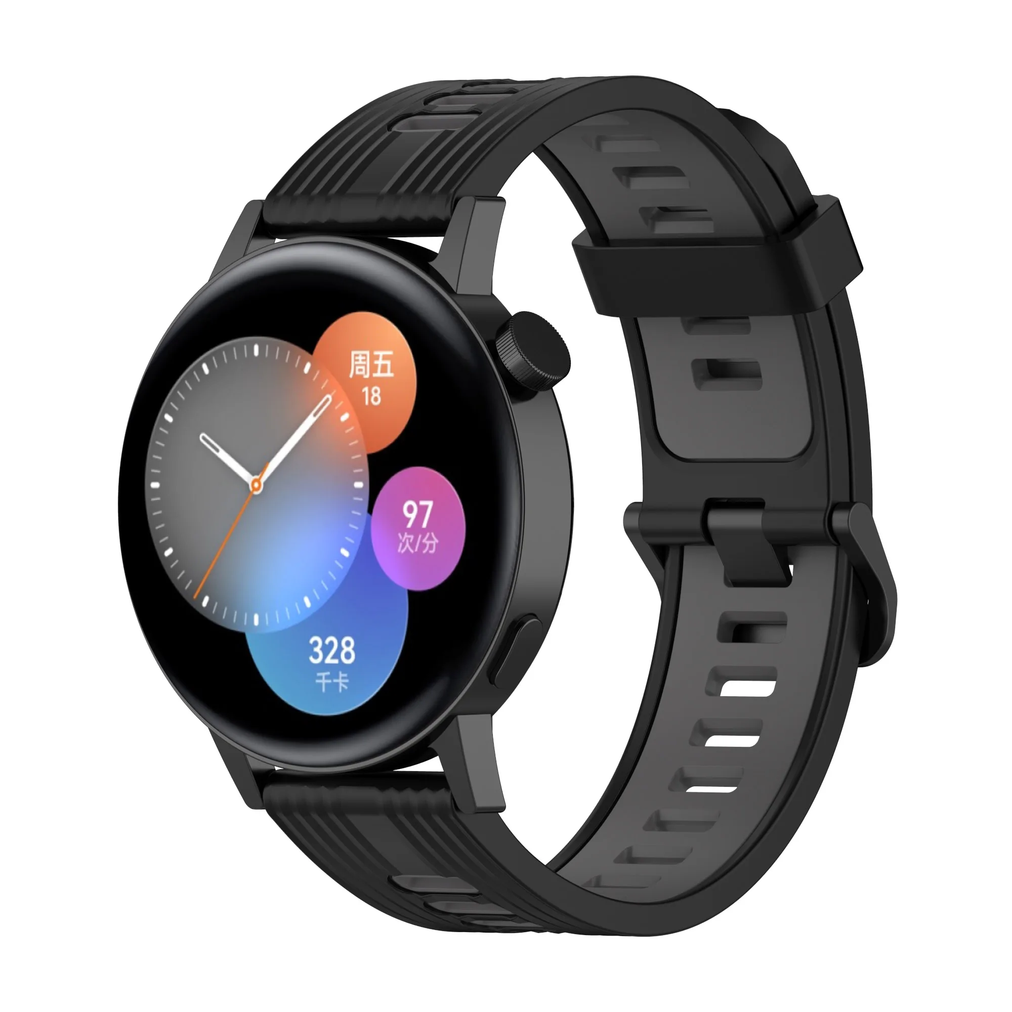 Silicone Band For HUAWEI WATCH GT 3 46mm/GT 2/Pro/Runner Quickfit bracelet Samsung Galaxy Watch 5/pro/4 6 Classic/Active 2 strap
