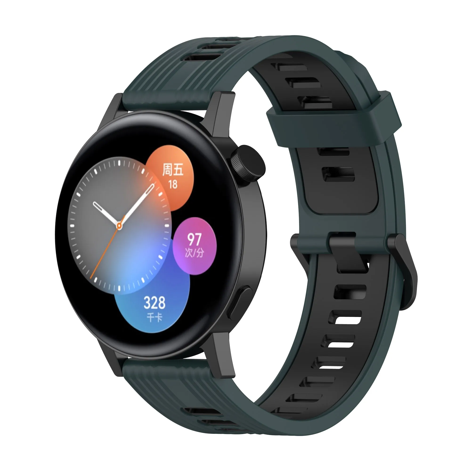 Silicone Band For HUAWEI WATCH GT 3 46mm/GT 2/Pro/Runner Quickfit bracelet Samsung Galaxy Watch 5/pro/4 6 Classic/Active 2 strap