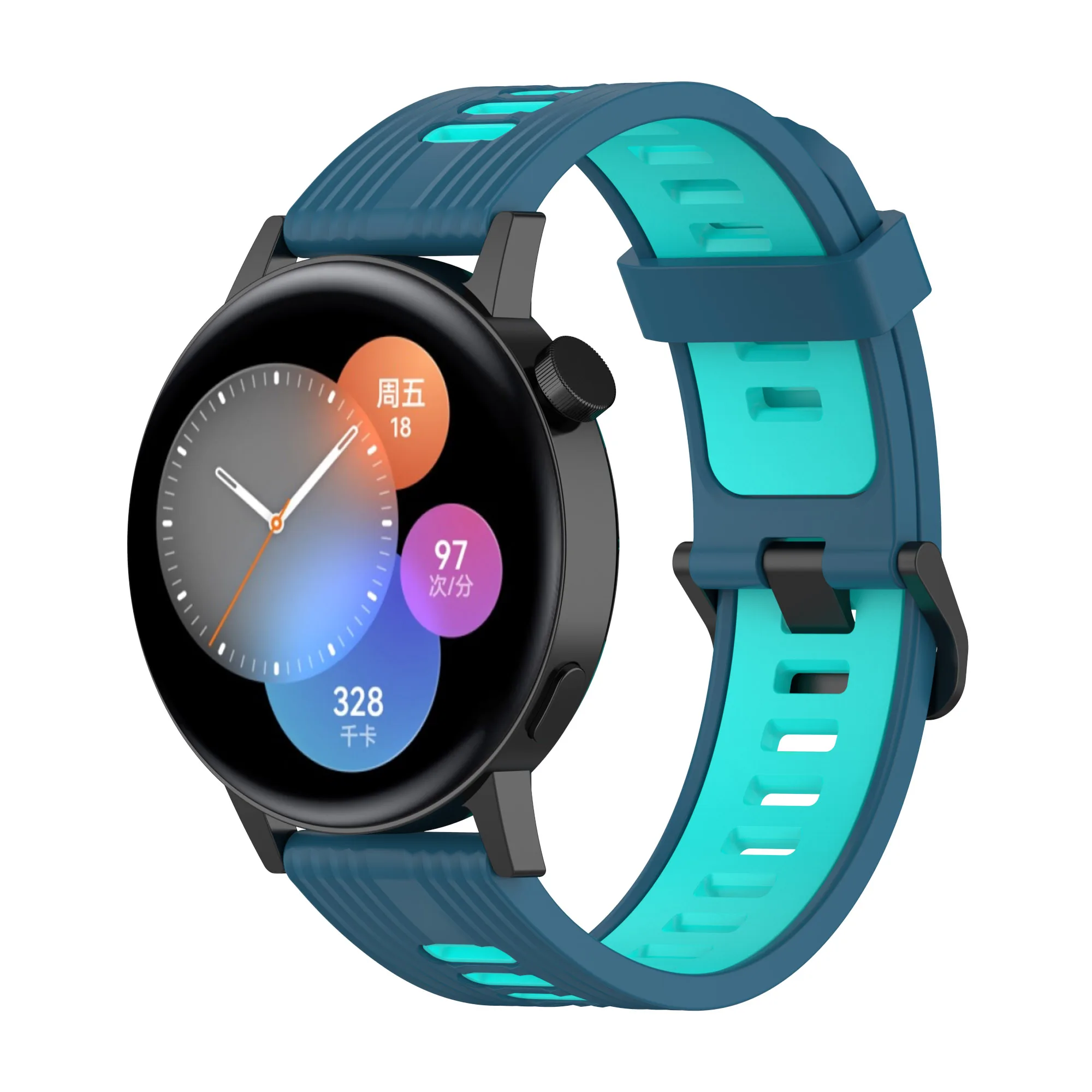 Silicone Band For HUAWEI WATCH GT 3 46mm/GT 2/Pro/Runner Quickfit bracelet Samsung Galaxy Watch 5/pro/4 6 Classic/Active 2 strap