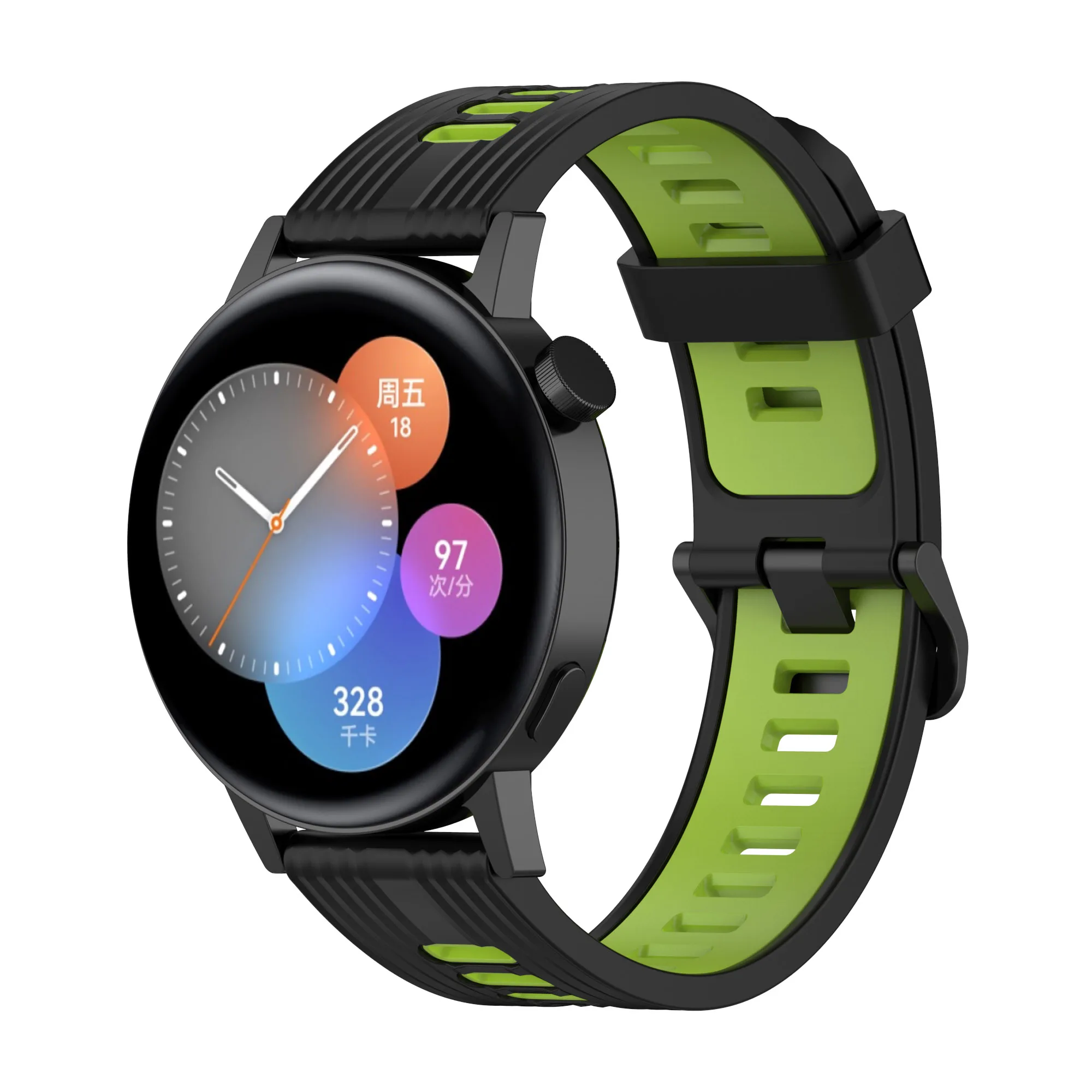 Silicone Band For HUAWEI WATCH GT 3 46mm/GT 2/Pro/Runner Quickfit bracelet Samsung Galaxy Watch 5/pro/4 6 Classic/Active 2 strap