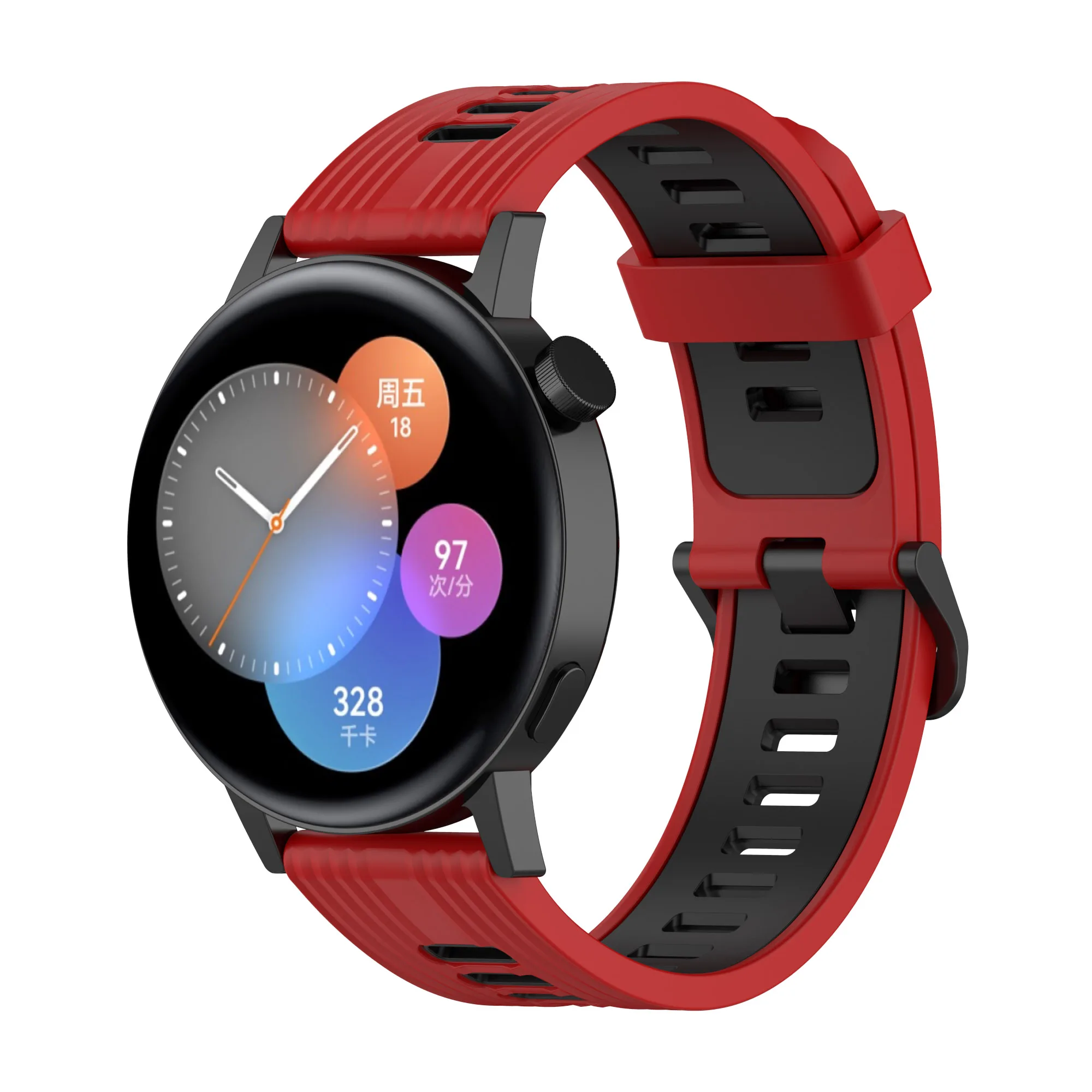 Silicone Band For HUAWEI WATCH GT 3 46mm/GT 2/Pro/Runner Quickfit bracelet Samsung Galaxy Watch 5/pro/4 6 Classic/Active 2 strap