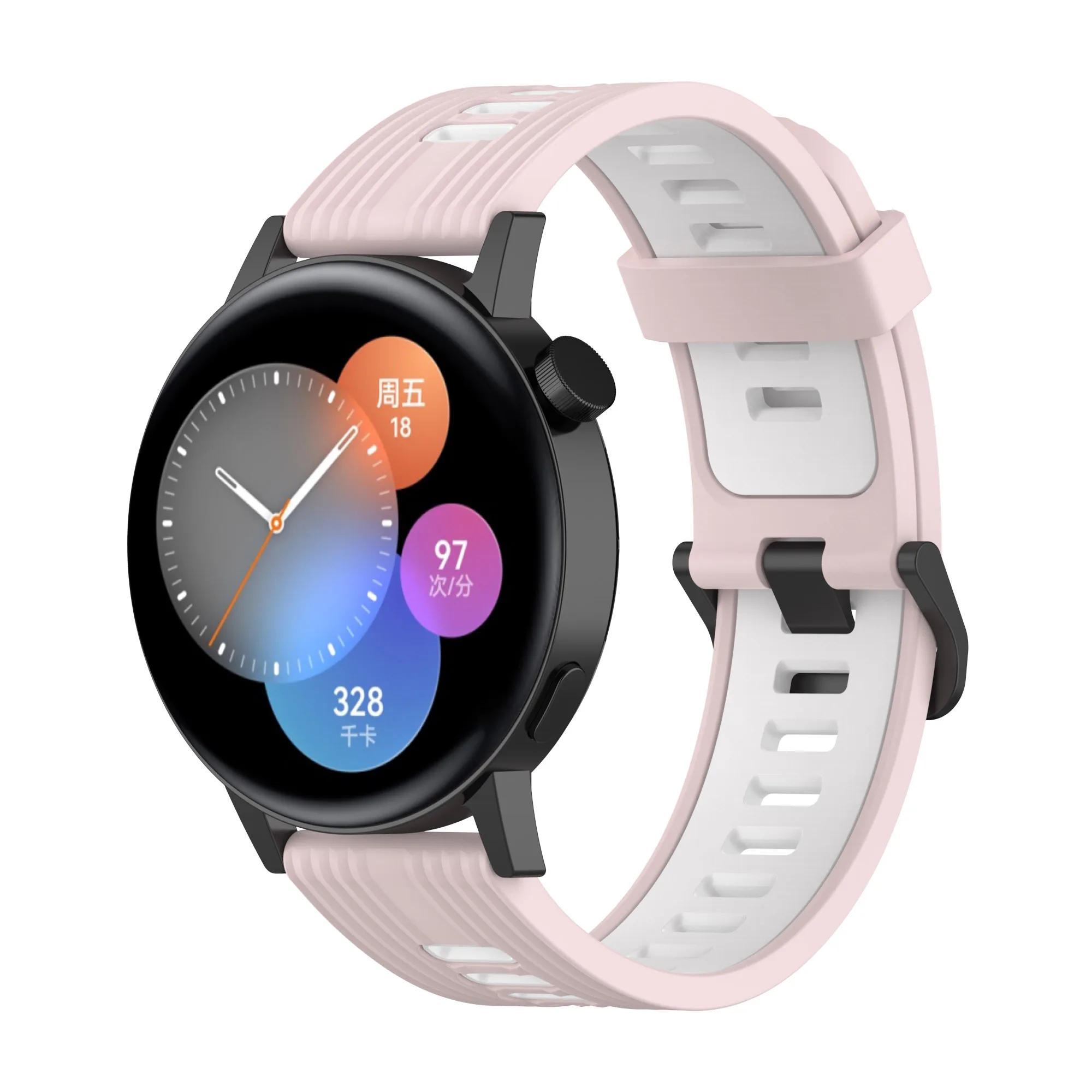 Silicone Band For HUAWEI WATCH GT 3 46mm/GT 2/Pro/Runner Quickfit bracelet Samsung Galaxy Watch 5/pro/4 6 Classic/Active 2 strap
